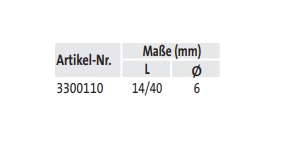 Schräghaken für Nüsse und Steckschlüssel - techn. Daten
